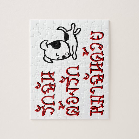 Love Me Love My Dog = Thai Language Script Legpuzzel (Verticaal)