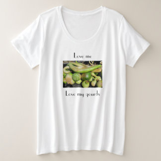 Love Me Love My Gourds T-shirt voor de fijnproever