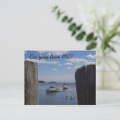 Love Me Maine Briefkaart (Staand voorkant)