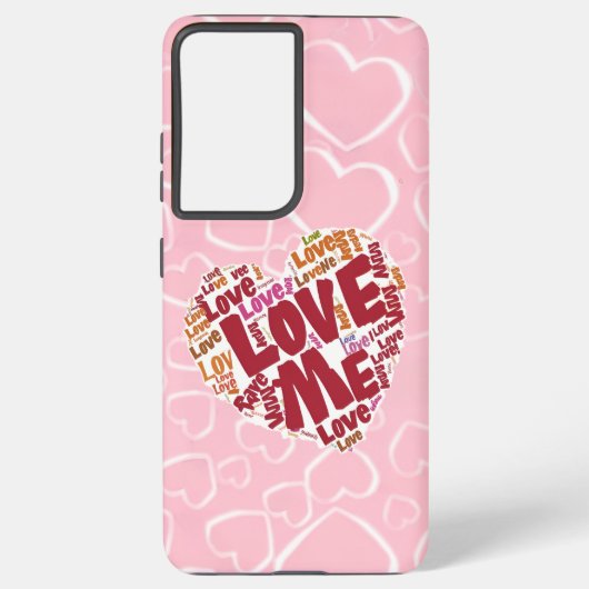 Love Me - Telefoonhoes Samsung Galaxy Hoesje (Achterkant)