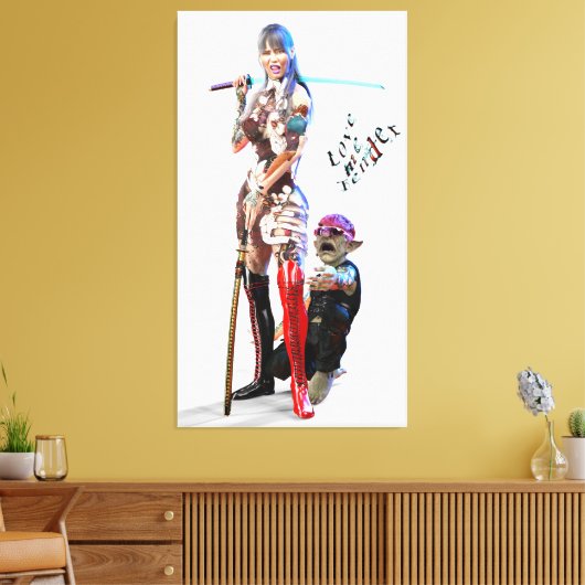 LOVE ME TENDER CANVAS AFDRUK (Insitu (Woonkamer))