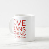 Love Means Nothing To Me Koffiemok (Voorkant links)