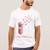 Love Medicine Valentine's Day Design T-shirt (Voorkant)
