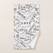 LOVE - Meertalige - internationaal Bad Handdoek (Handdoek)