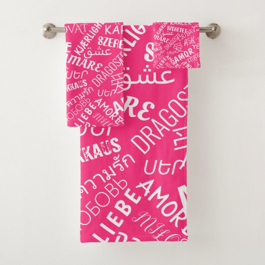 LOVE - Meertalige -  internationaal Bad Handdoek (Insitu)