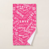 LOVE - Meertalige -  internationaal Bad Handdoek (Handdoek)