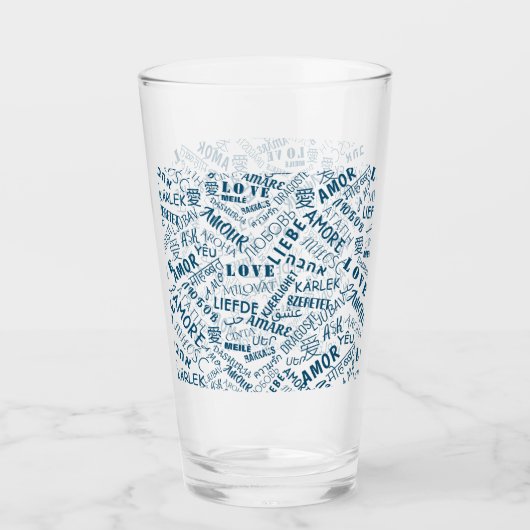 LOVE - Meertalige - internationaal Glas (Voorkant)