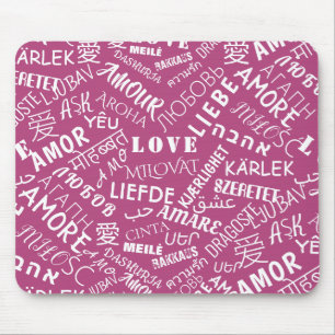 LOVE - Meertalige - internationaal Muismat