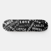 LOVE - Meertalige - internationaal Persoonlijk Skateboard (Horizontaal)