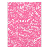 LOVE - Meertalige -  internationaal Tafelkleed (Voorkant)