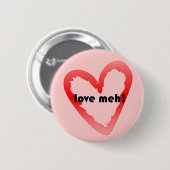 Love meh ronde button 5,7 cm (Voorkant /achterkant)