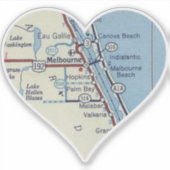 Love Melbourne Beach Florida Sticker (Voorkant)