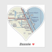 Love Melbourne Beach Florida Sticker (Vel)