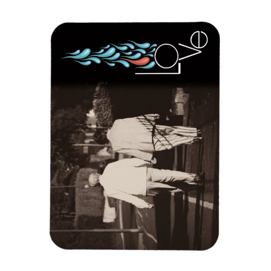 Love Memorial DIY Printable Fotomagneet Keepsake Magneet (Verticaal)