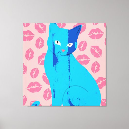Love Meow-ment Canvas Afdruk (Voorkant)