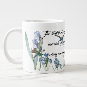 Love Mercy God Hummingbird Iris Flowers Jumbo Mok