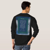 Love Message - John 3-16 - Lange mouw zwart - T-shirt (Achterkant volledig)