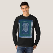 Love Message - John 3-16 - Lange mouw zwart - T-shirt (Voorkant volledig)