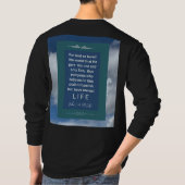 Love Message - John 3-16 - Lange mouw zwart - T-shirt (Achterkant)