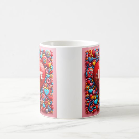 Love message Mug Koffiemok (Center)