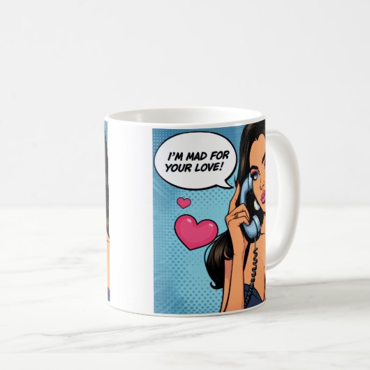 Love message Mug Koffiemok (Voorkant rechts)