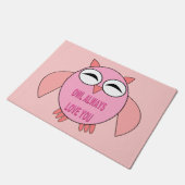 LOve Message Owl Deurkaart Deurmat (Schuin)
