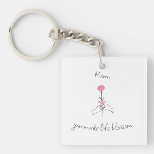 Love Message Sleutelhanger voor moeder (voorkant)