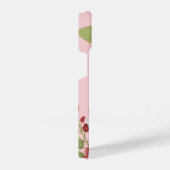 Love Message with Pink Flowers Custom iPhone Hoesje (Rechterkant)