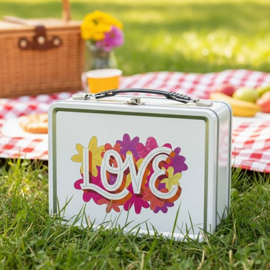 LOVE Metal Lunch Box