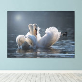 Love metal Online Canvas Afdruk (Insitu (Houten vloer))