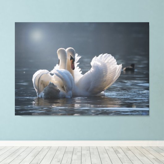 Love metal Online Canvas Afdruk (Insitu (Houten vloer))