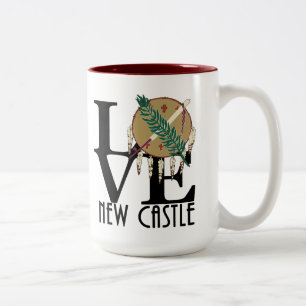 LOVE Mew Castle Oklahoma 15oz Tweekleurige Koffiemok