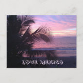 Love Mexico Sunset Briefkaart (Voorkant)