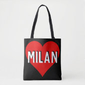 Love Milan, Italië Tote Bag (Voorkant)