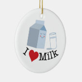 Love Milk Keramisch Ornament (Rechts)