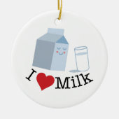 Love Milk Keramisch Ornament (Voorkant)