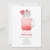Love Milkshake Valentijnsfeest Uitnodiging (Voorkant)
