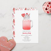 Love Milkshake Valentijns's Party Invite Kaart
