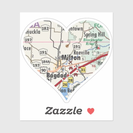 Love Milton Florida Sticker (Vel)