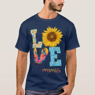 LOVE Mimi Life Teenslippers Hippie Sunflower T-shirt