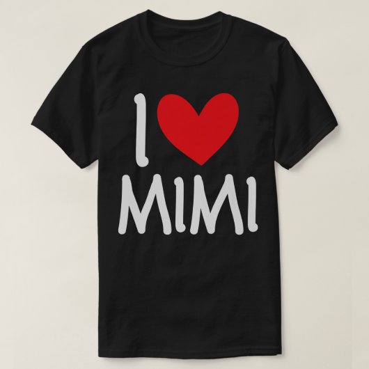 Love Mimi Name Personalized Girl Woman BFF Frien T-shirt (Design voorkant)