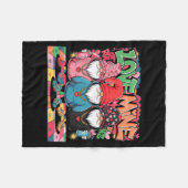 Love Mine Gnomes Urban Street Art Valentines Graff Fleece Deken (Voorkant (Horizontaal))
