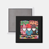 Love Mine Gnomes Urban Street Art Valentines Graff Magneet (Voorkant / Achterkant)