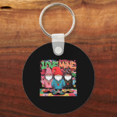 Love Mine Gnomes Urban Street Art Valentines Graff Sleutelhanger (Voorkant)