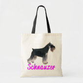Love Miniature Schnauzer Dog Puppy Canvas tas (Voorkant)