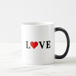 LOVE-minimalist Elegant Magische Mok