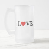 LOVE-minimalist Elegant Matglas Bierpul (Links)
