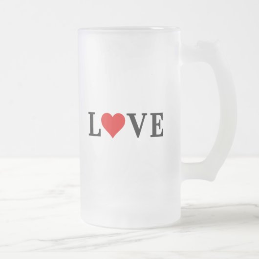 LOVE-minimalist Elegant Matglas Bierpul (Rechts)