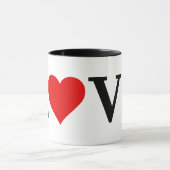 LOVE-minimalist Elegant Mok (Midden)