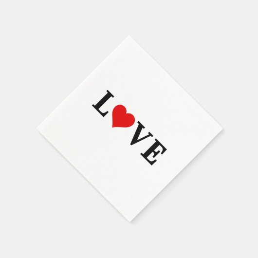 LOVE-minimalist Elegant Servet (Hoek)